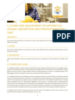 1.3 Care and Adjustment of Apparatus - Atomic Absorption Spectrophotometers