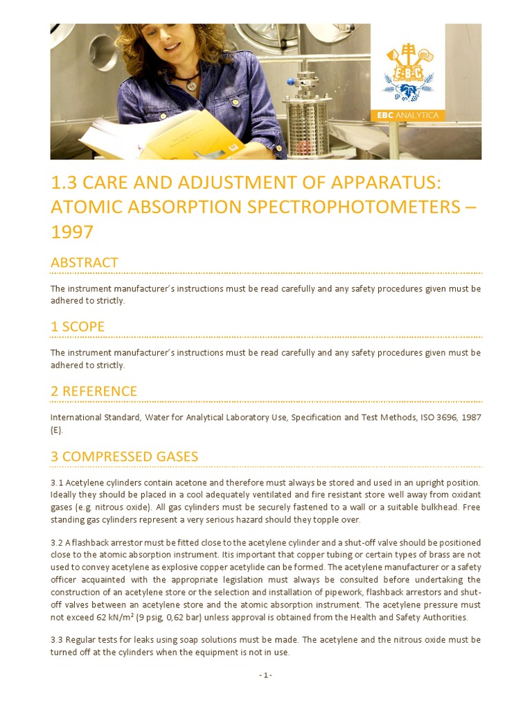 1.3 Care and Adjustment of Apparatus_ Atomic Absorption
