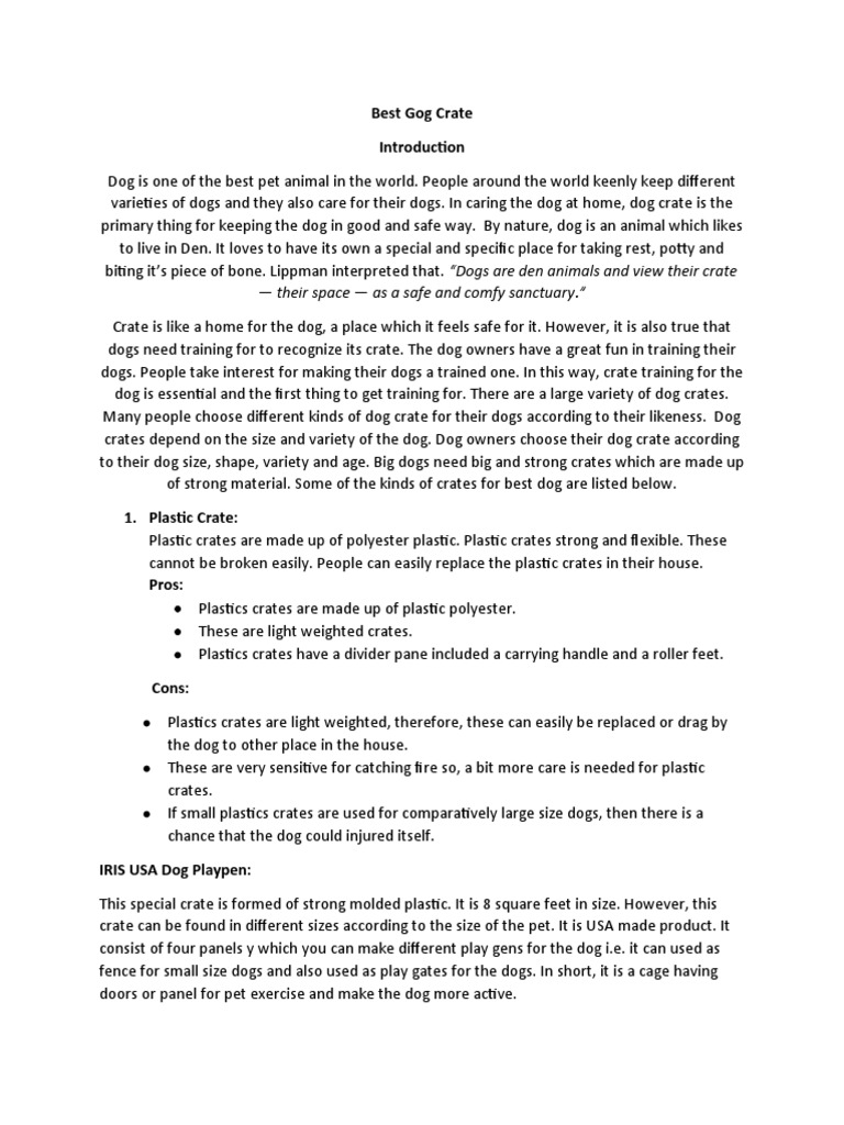 best-dog-crates-pdf