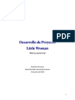 Desarrollo de Investigación de LITTLE WOMAN - Mujer Pequeña - Paola Michelle 2000-2023