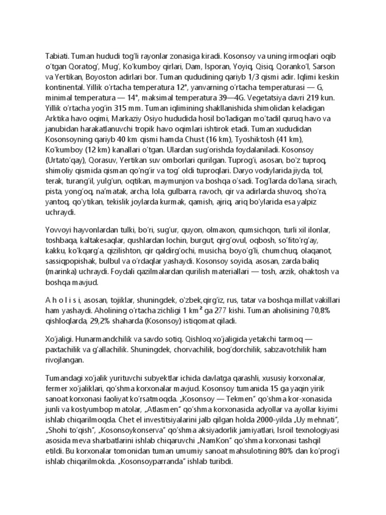 Kosonsoy | PDF