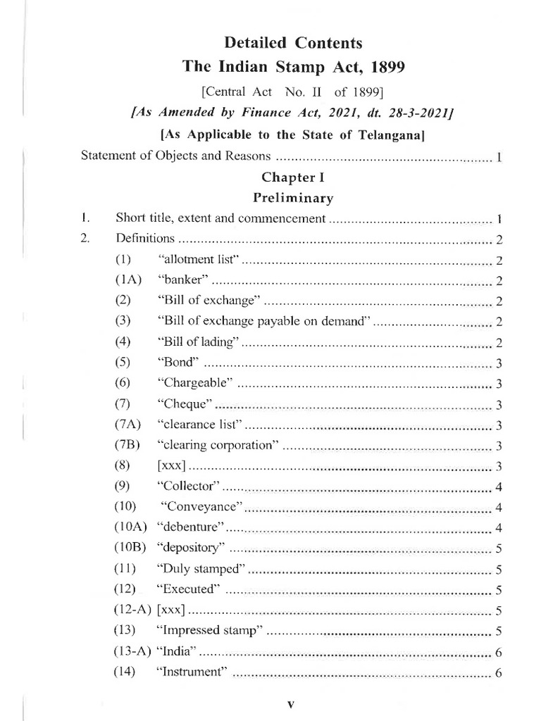Stamp Act Telangana PDF