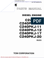 TCM Diesel Engine c240pkj 06 11 12 17 20 03 2003 Parts Manual