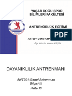 13 Dayanıklılık Antrenmanı