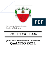 QuAMTO 2021 Political-Law 