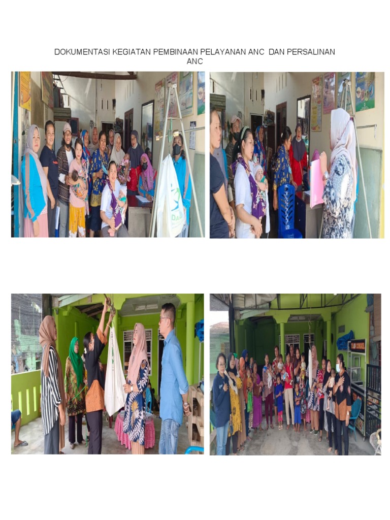 Dokumentasi Kegiatan Pembinaan Pelayanan Anc Dan Persalinan Anc Pdf