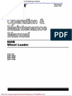 Caterpillar Wheel Loader 950b Operation Maintenance Manual