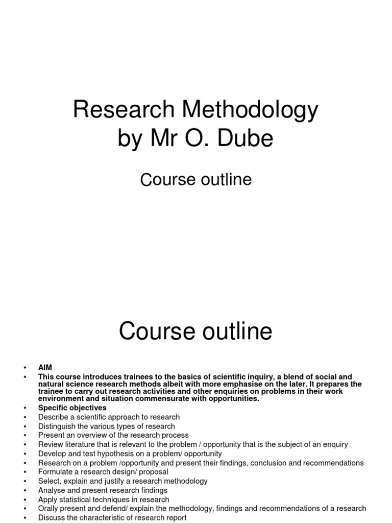 Research Methodology Introduction Pdf Scientific Method Methodology