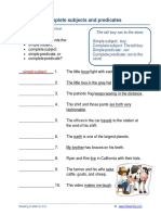 Grade 5 Simple Complete Predicates C