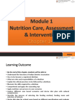 Module 1 Nutrition Care, Assessment & Intervention - Chapter 1-3