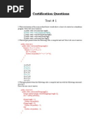 SCJP Certification Questions