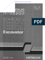 Hitachi Ex400 3 Excavator Parts Catalog