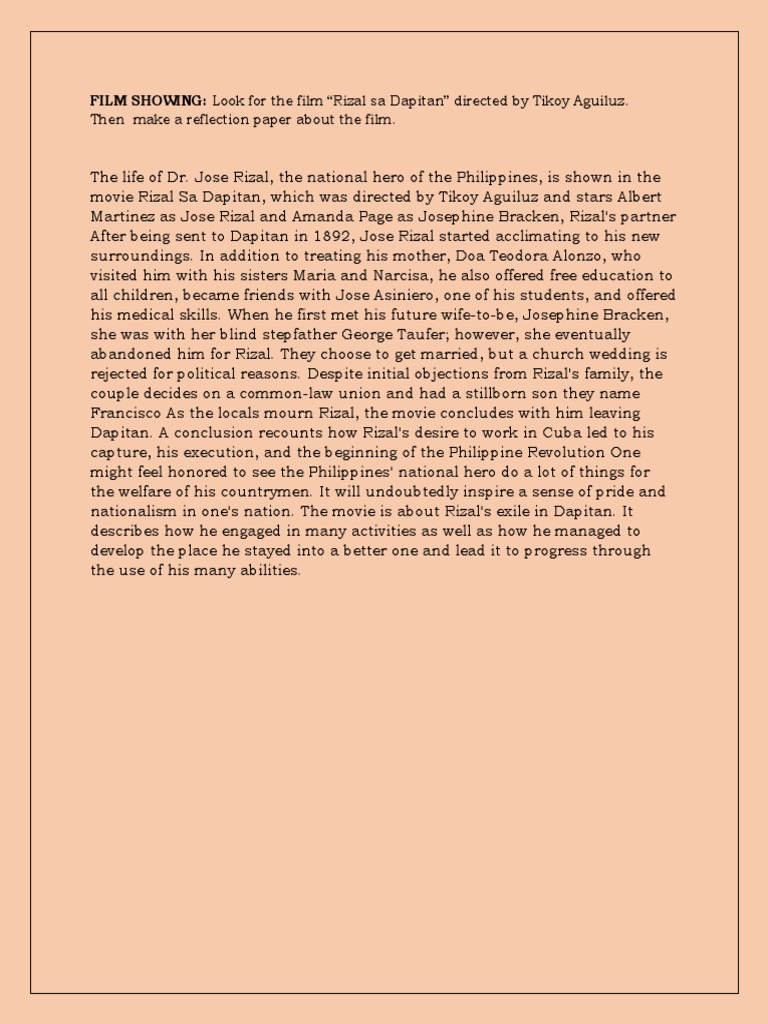 ACTIVITY 7 Rizal | PDF