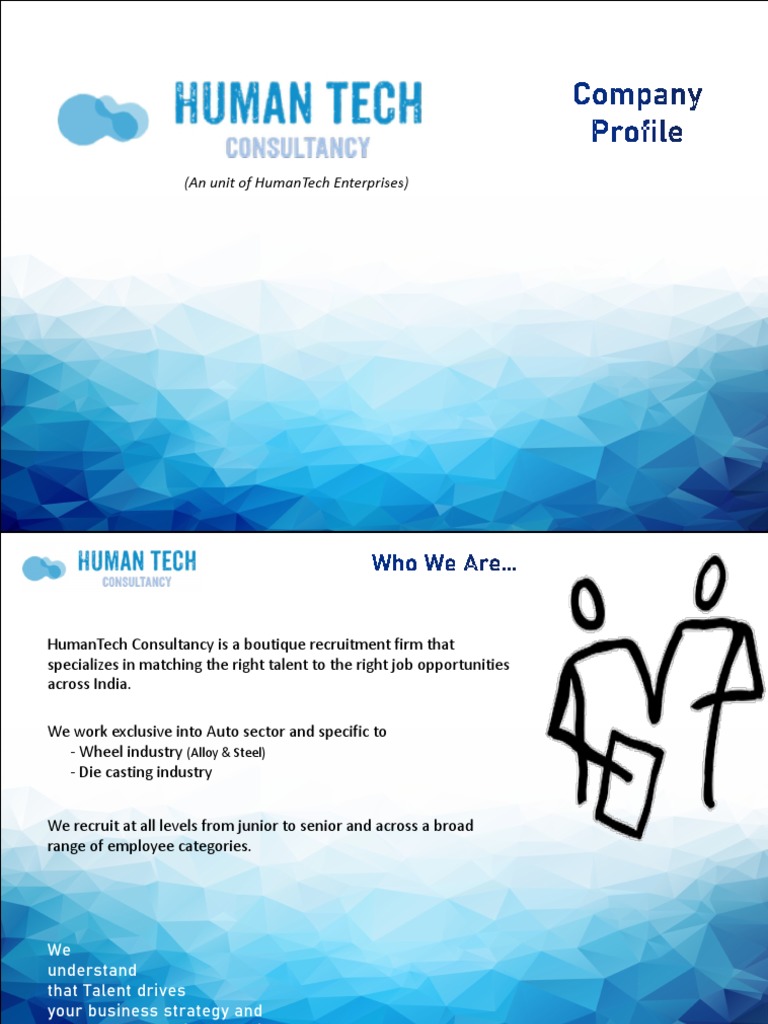 HumanTech Consultancy-Introduction | PDF | Consultant | Recruitment
