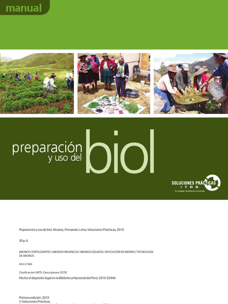 Preparación y Uso Del Biol | PDF | Fertilizante | Agricultura
