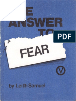 The Answer To Fear