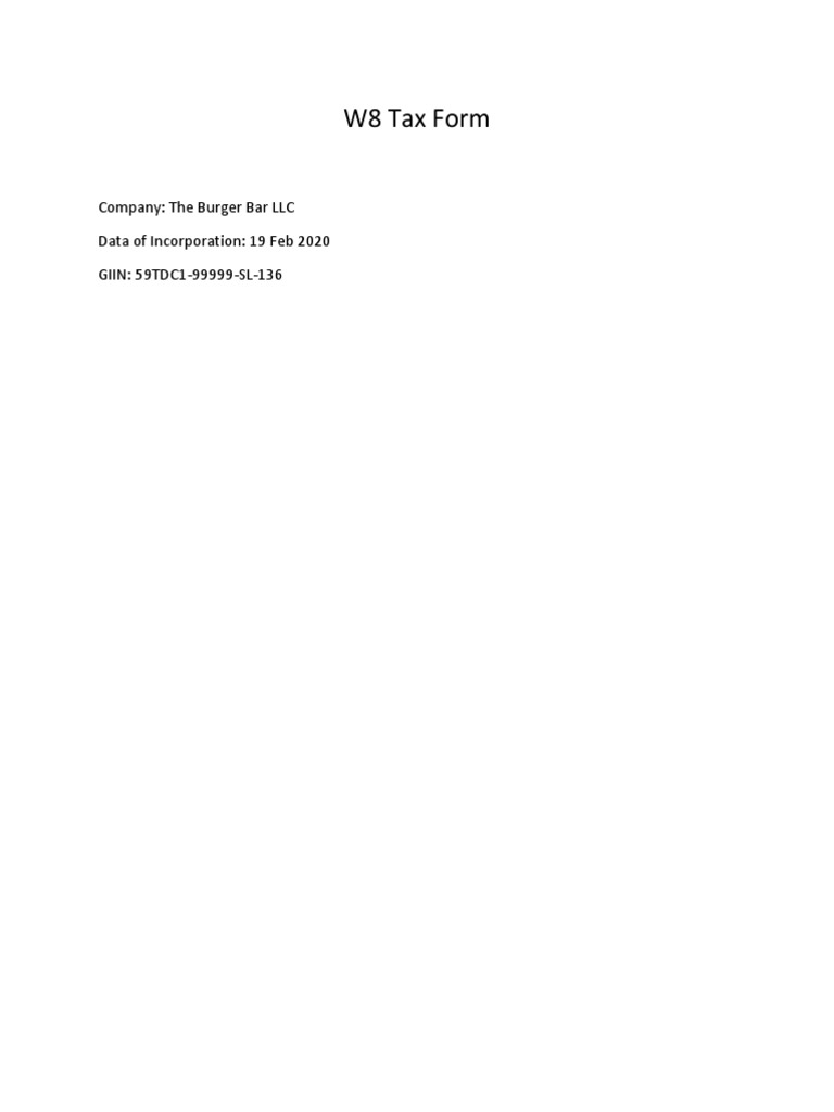 W8 tax form pdf