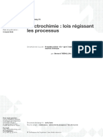 Electrochimie Loi Regissant Le Processus