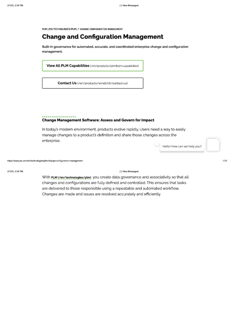 Change and Configuration Management | PDF