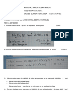 Godoy Lopez - Segundo Examen de Química Inorgánica Cualitativa 2022-II