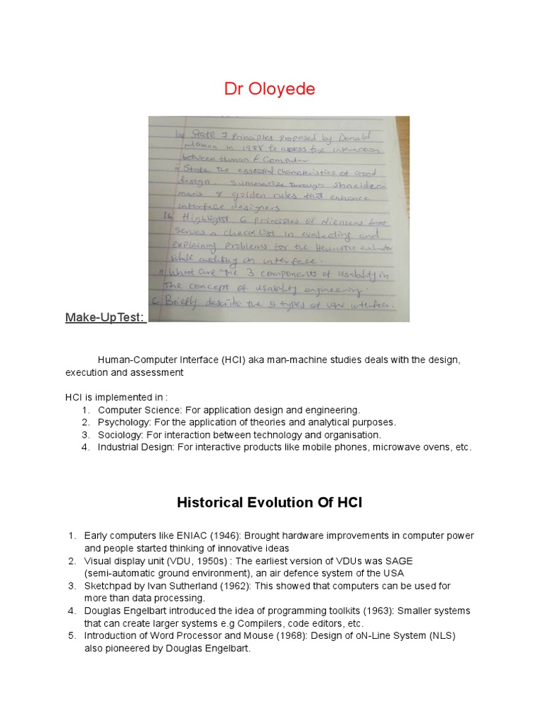 Human Computer Interface Pdf