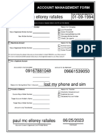 Account Management Form