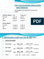 Draught Survey Calculation Simulation and Exercise