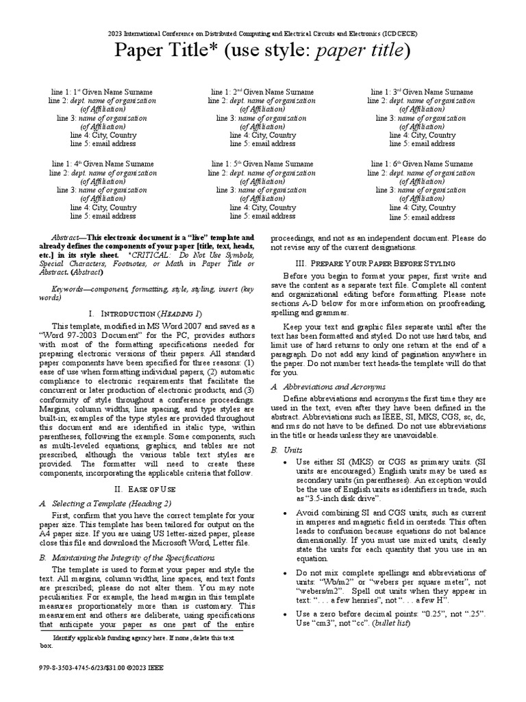 ICDCECE Conference-Template | PDF