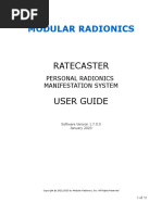 Ratecaster Manual