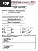 Long Quiz in Cookery Module 5 Measurement and Calculation