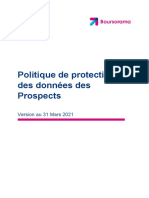 Politique de Protection Des Donnees Prospects