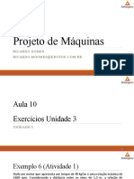 (Projeto de Máquinas) - Aula 10 - Exercícios Unidade 3