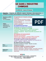 Formation Continue Séchage Dans L'industrie Chimique 2012