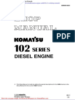 Komatsu Engine Saa6d102e 2 Workshop Manuals
