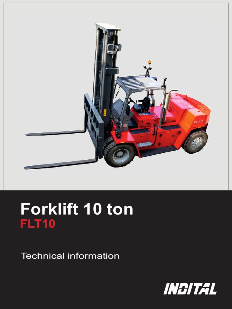 Indital FLT10 Forklift Specifications | PDF | Forklift | Axle