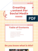 Creating Content For Social Media