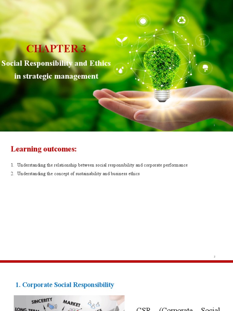 Social Responsibility in Strategic Management | PDF | Corporate Social ...