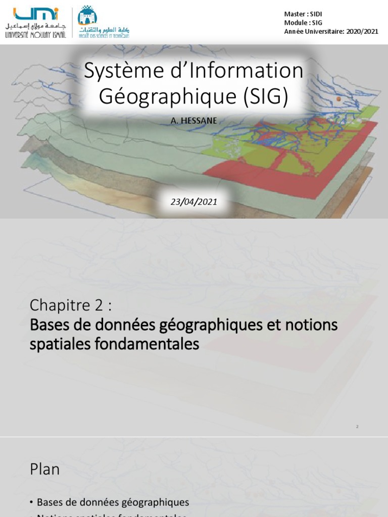 Bases de données géographiques en SIG | PDF | Système d'information ...