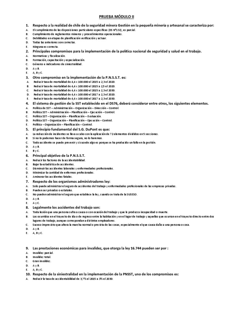 Prueba Módulo Ii Pdf Minería