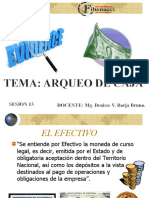 Semana 13 - Arqueo de Caja