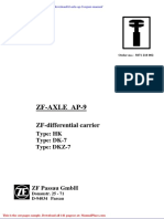 ZF Axle AP 9 Repair Manual