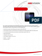 DS K1T343MFWX Face Recognition Terminal - Datasheet - V1.0 - 20220825