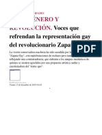 Voces - Que - Refrendan - La - Representación - Gay - Del - Revolucionario - Zapata