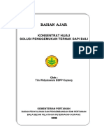 Bahan Ajar Konsentrat Hijau Solusi Penggemukan Ternak Sapi Bali