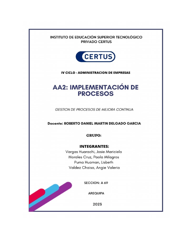 Aa2 Gestión Mejora Continua Pdf