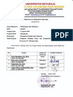 Persetujuan Perbaikan (Revisi) Skripsi