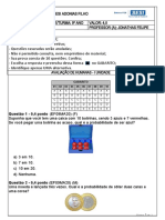 Aee - 9° Ano - Unidade I - Prova Adaptada Matemática