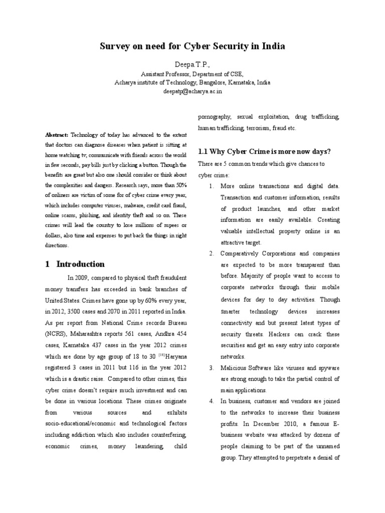 Cyber Security | PDF | Security | Computer Security