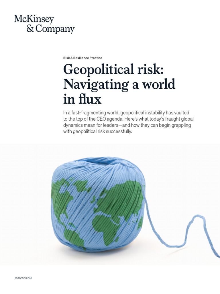 Geopolitical Risk In A Fragmented World Pdf Geopolitics Risk