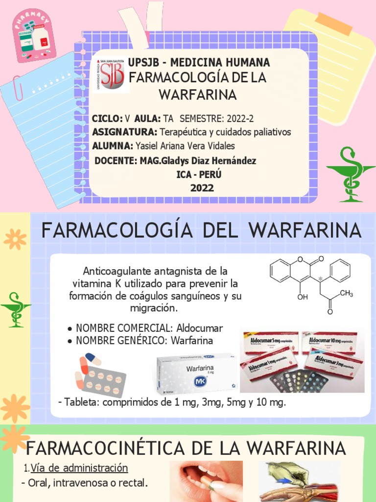 Que Es La Warfarina
